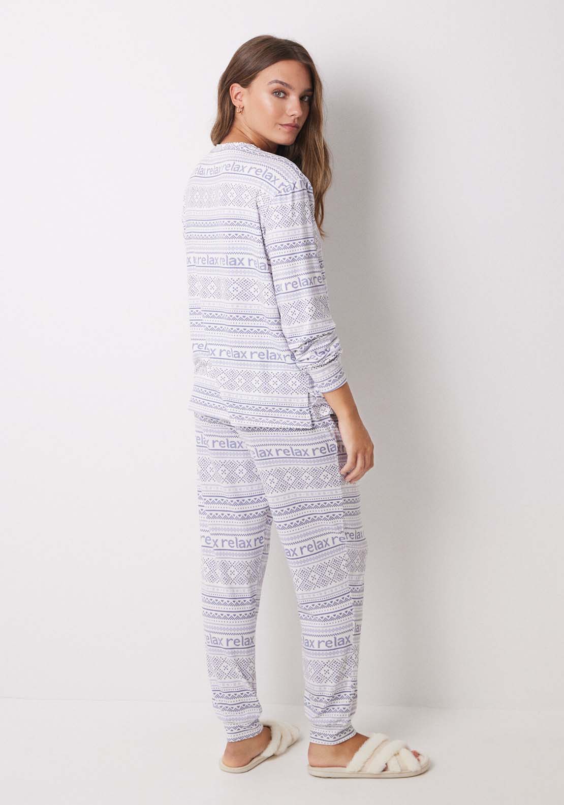 Womens Secret Super soft Snoopy long pyjamas - White 2 Shaws Department Stores