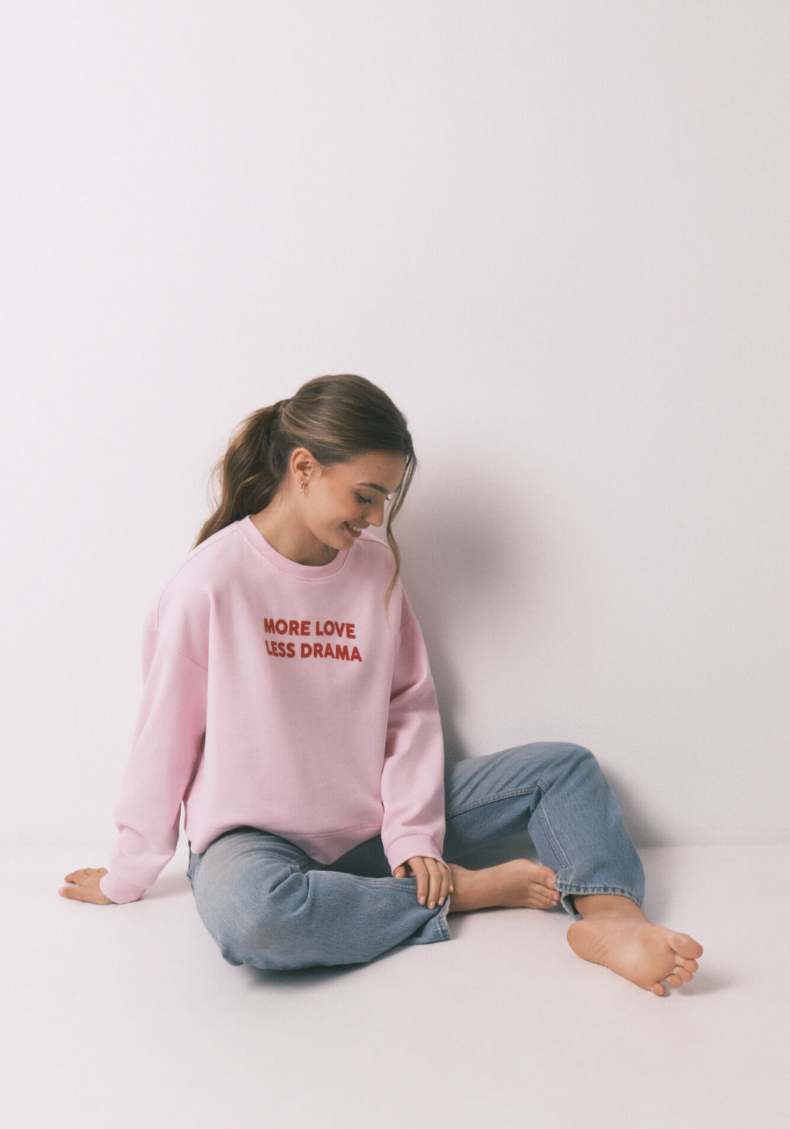 Cotton Sweatshirt - Pink
