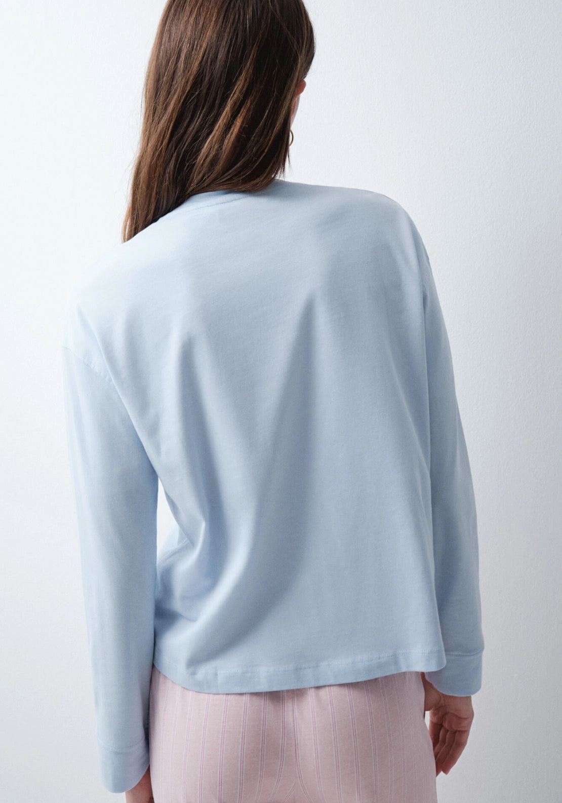 Cotton Pocket PJ Top - Blue