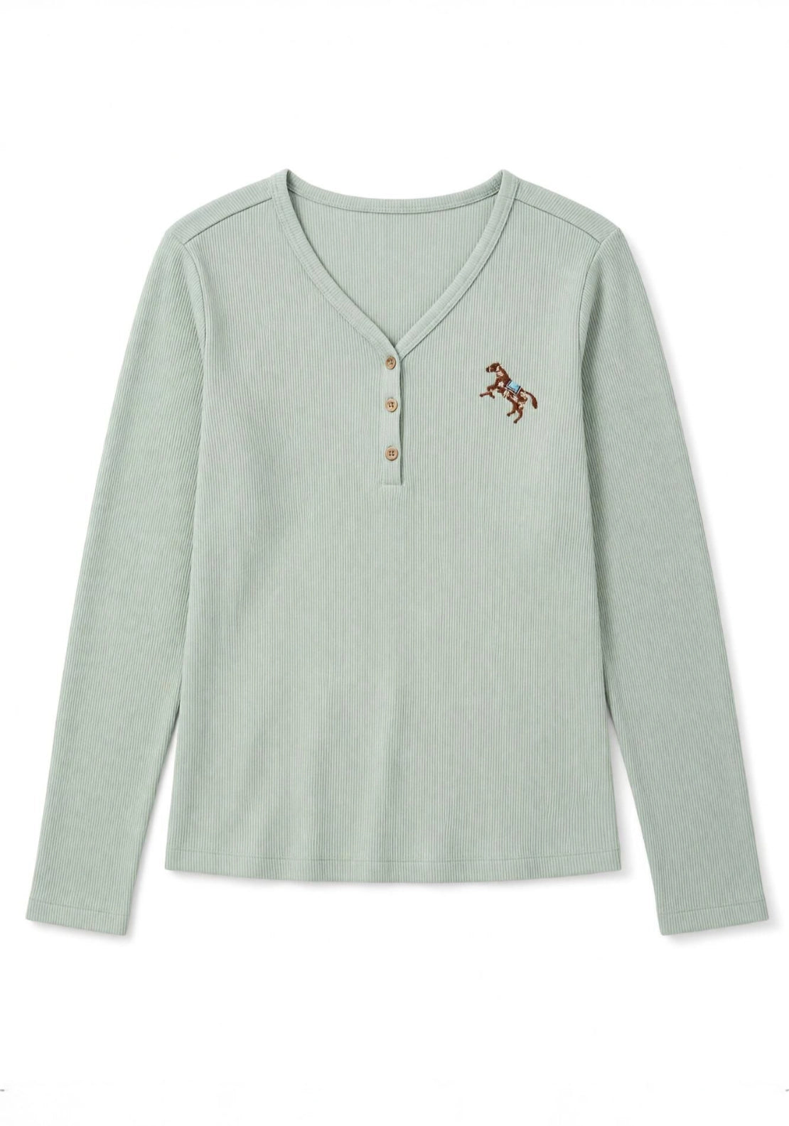 Aqua Long Sleeve T-Shirt - Green