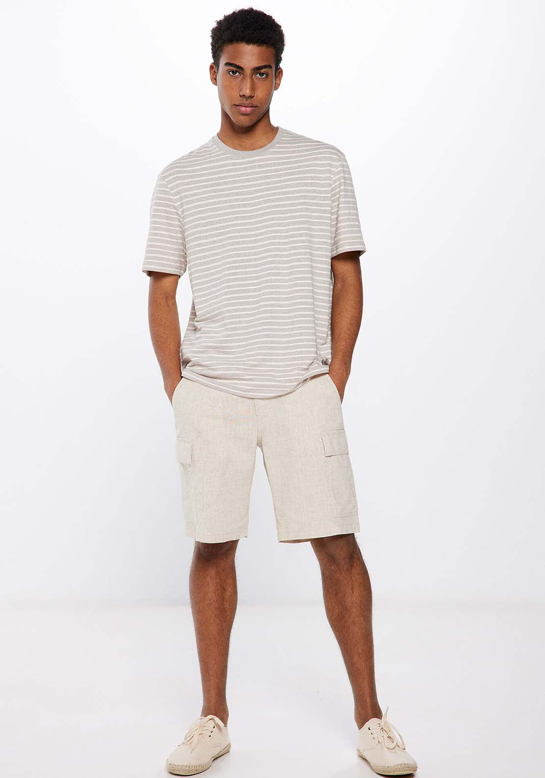 Springfield Textured stripe T-shirt 3 Shaws Department Stores