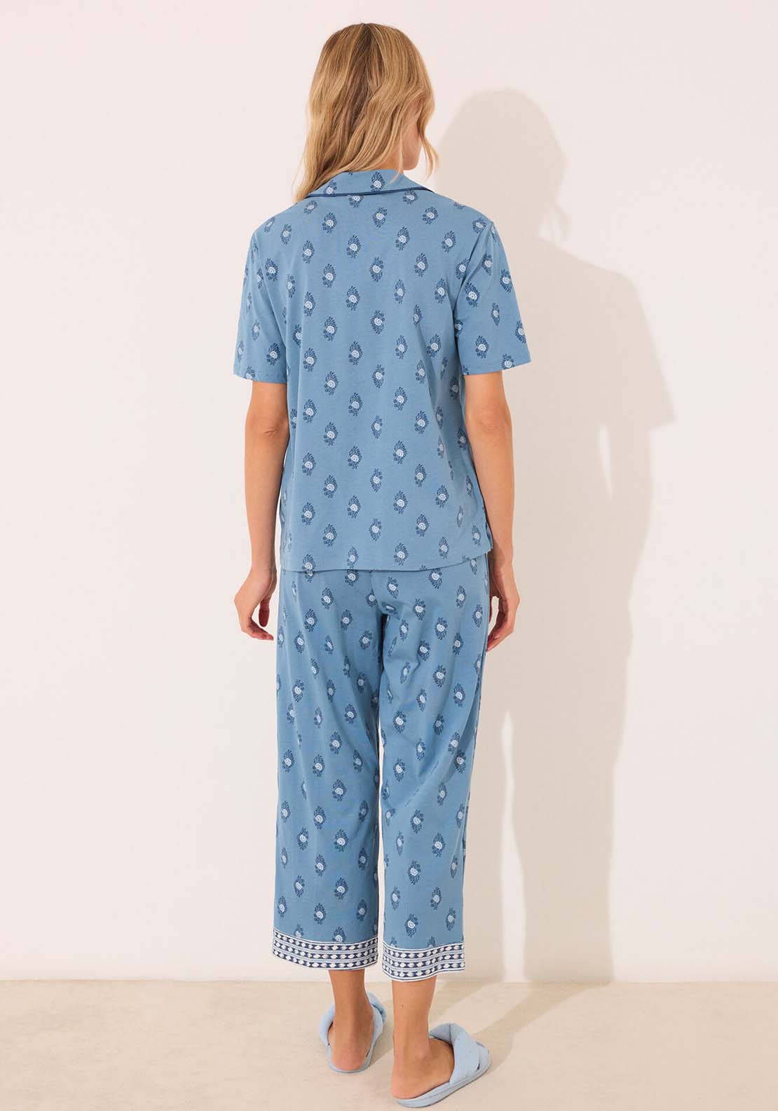 Short Sleeves Masculine Pyjama - Blue