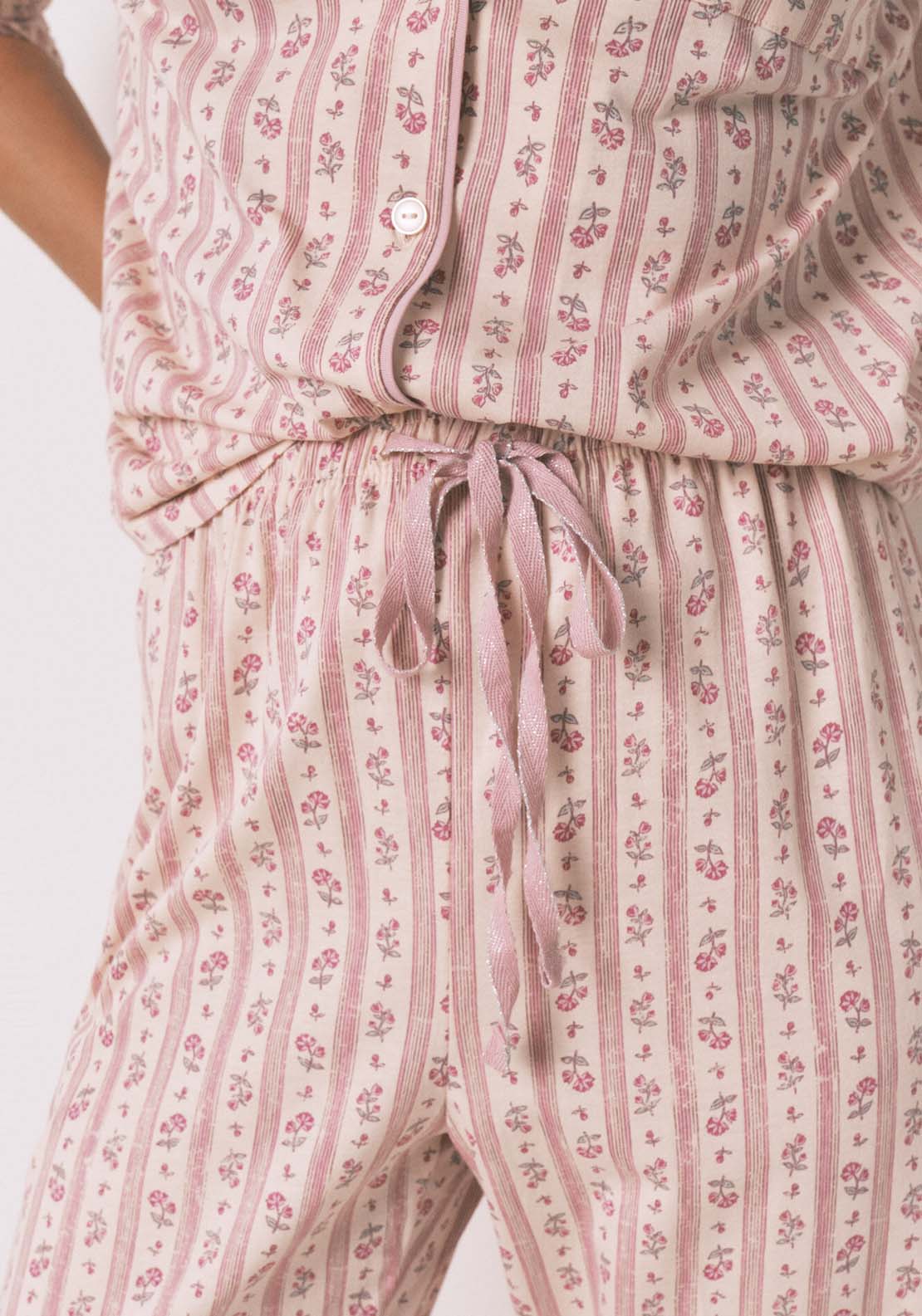 Long Sleeves Masculine Pyjama - Pink