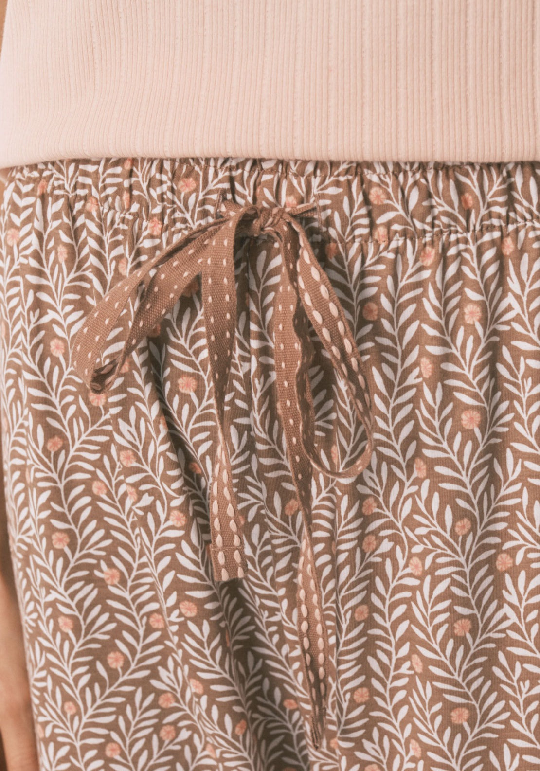 Cotton Print Capri Pyjamas - Orange