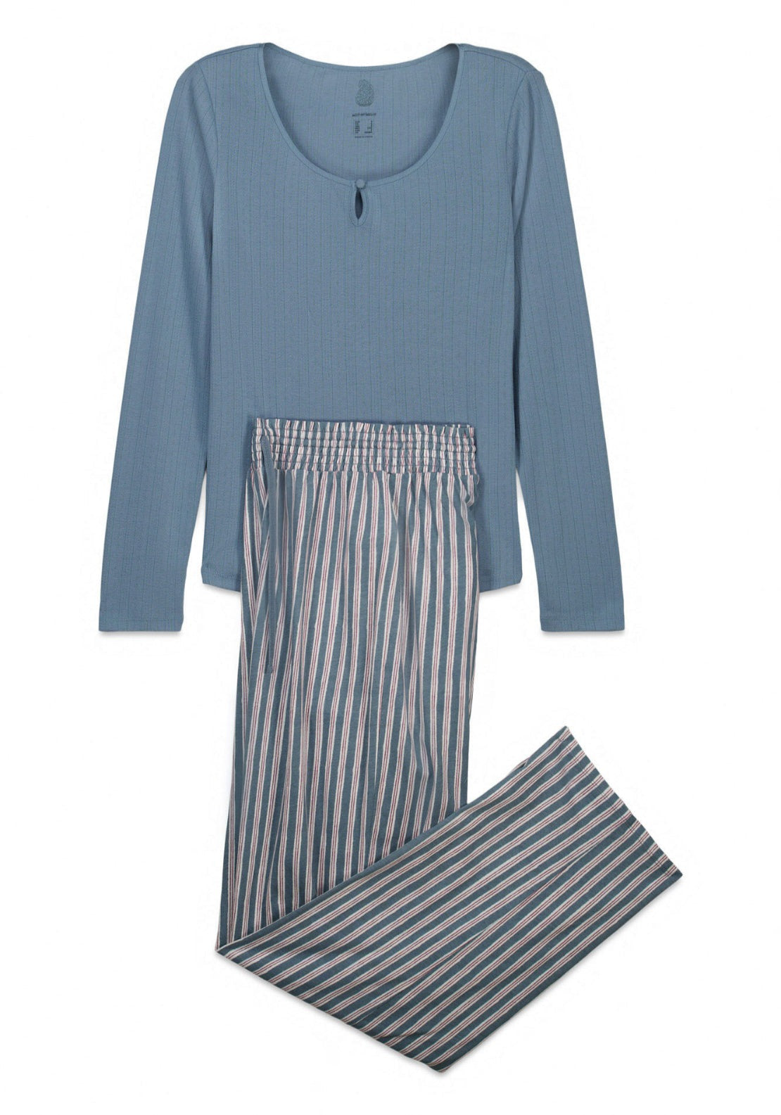 Striped Long Pyjamas - Blue
