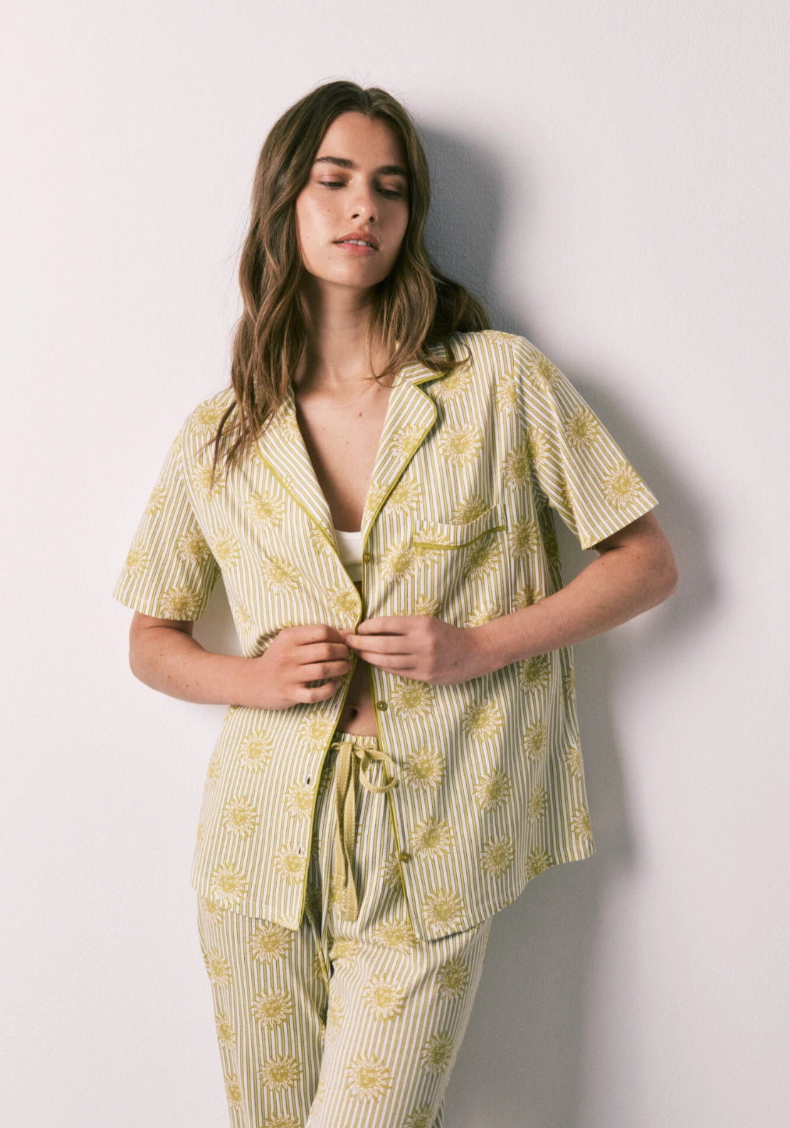 Classic Cotton Pyjama Set - Green