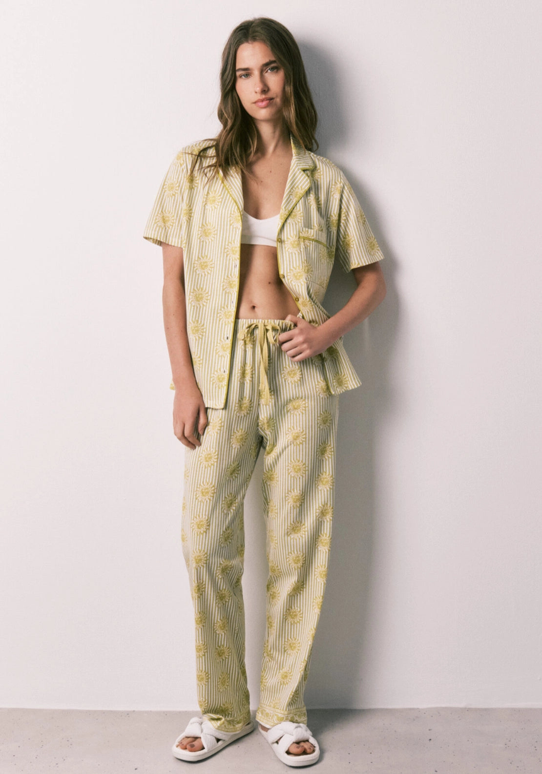 Classic Cotton Pyjama Set - Green