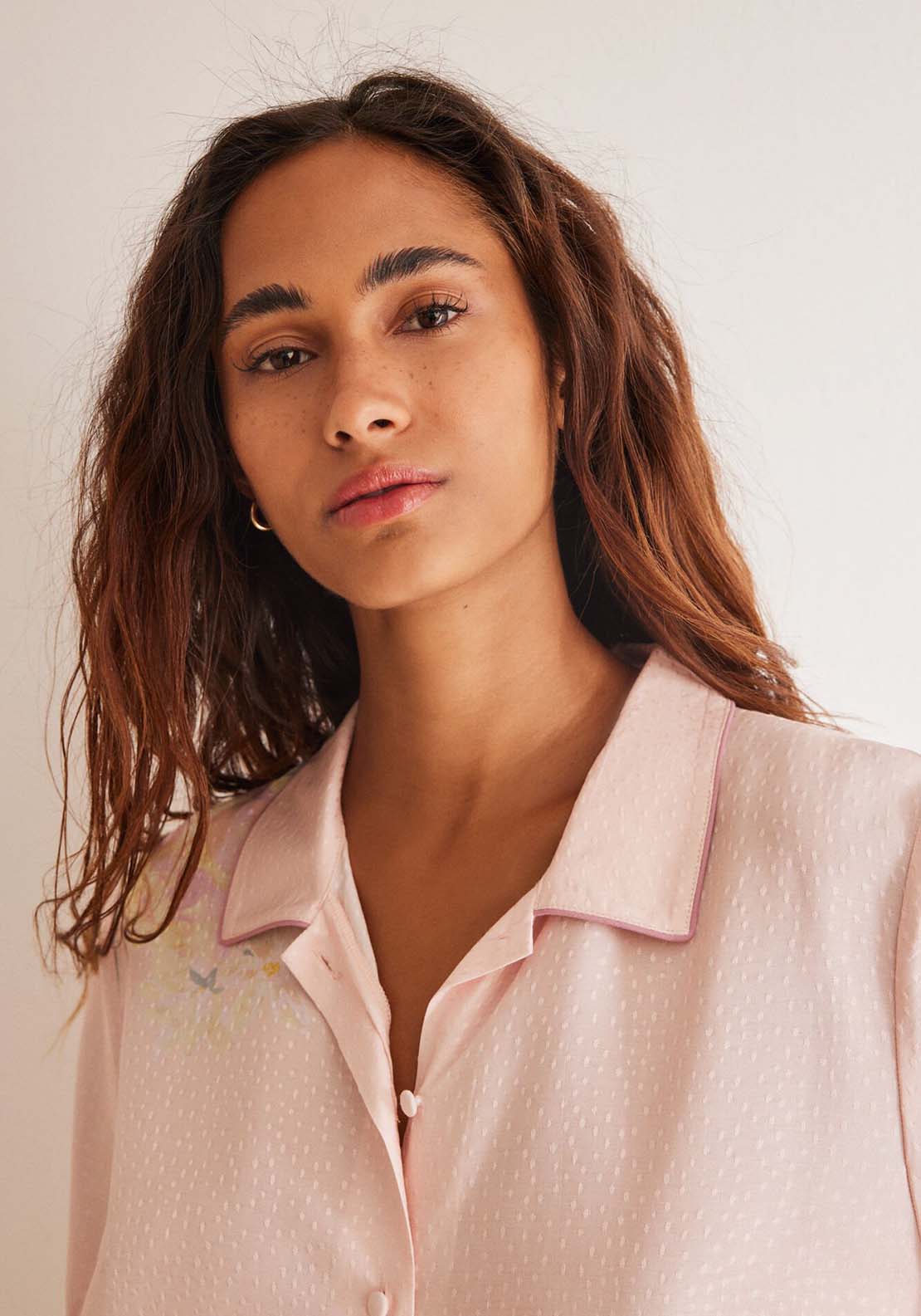 Womens Secret Classic floral viscose pyjamas - Pink 5 Shaws Department Stores