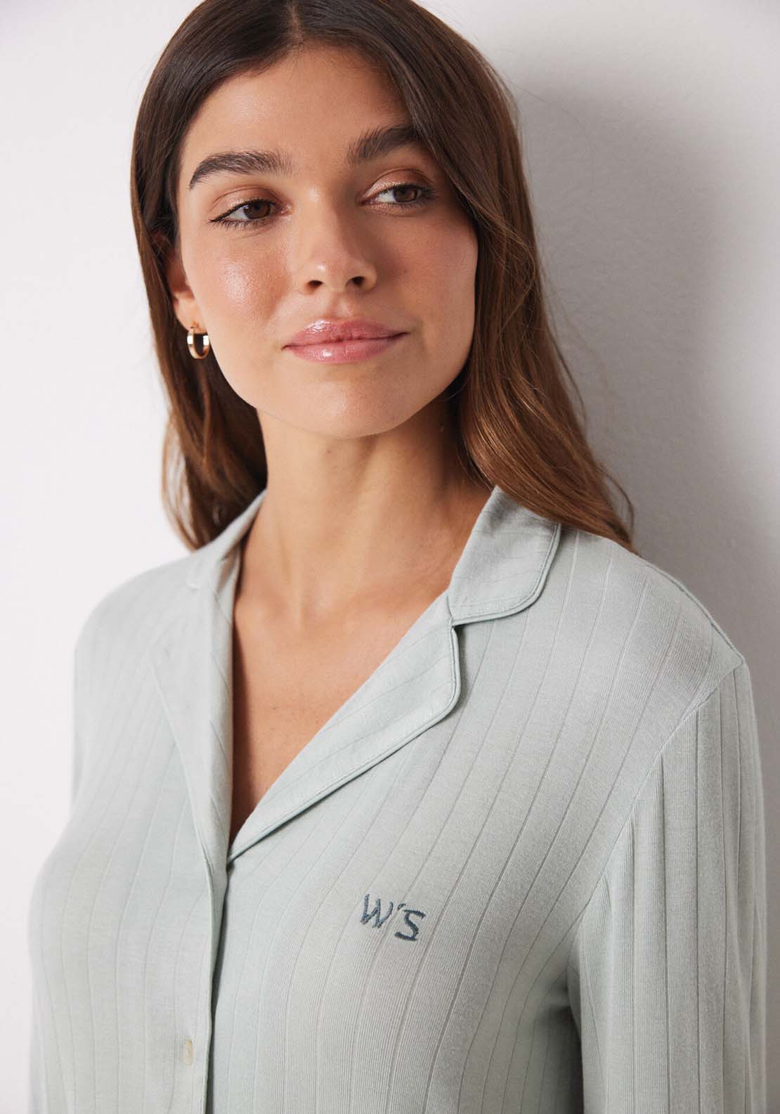 Womens Secret Green soft touch long shirt pajamas - Green 5 Shaws Department Stores