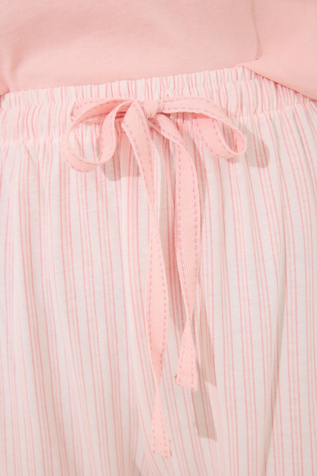 Womensecret Capri pyjamas 100% cotton orange striped - Orange 4 Shaws Department Stores