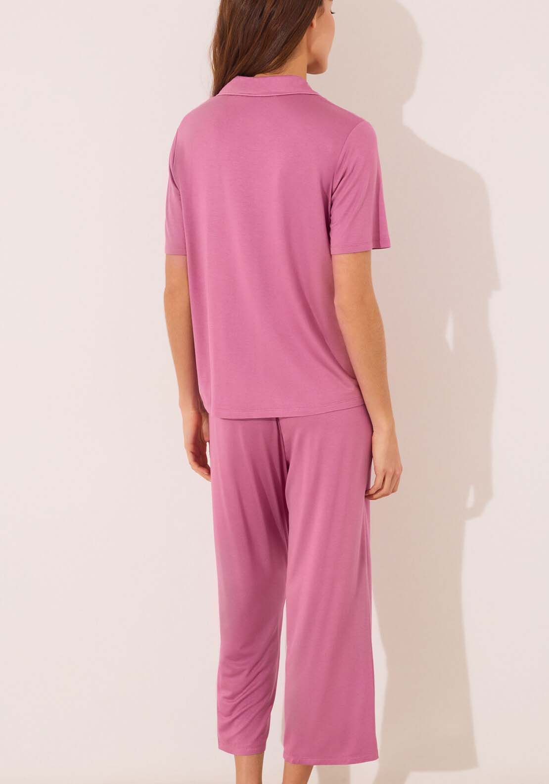 Womensecret Short Sleeves Masculine Pyjama - Pink 2 Shaws Department Stores
