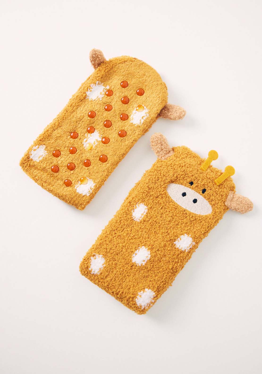 Womens Secret Giraffe fluffy socks - Multicoloured 2 Shaws Department Stores