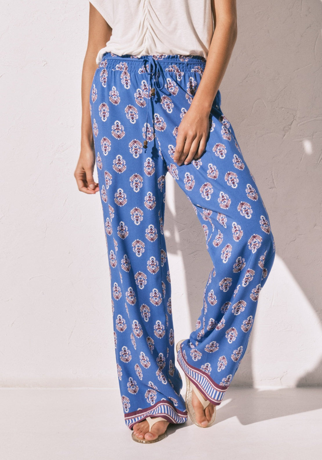 All Over Print Trousers - Blue