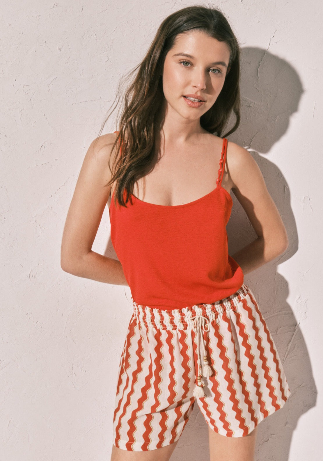 Printed Short - Red