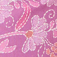Womensecret Long viscose trouser with boho floral print - Purple 8 Shaws Department Stores