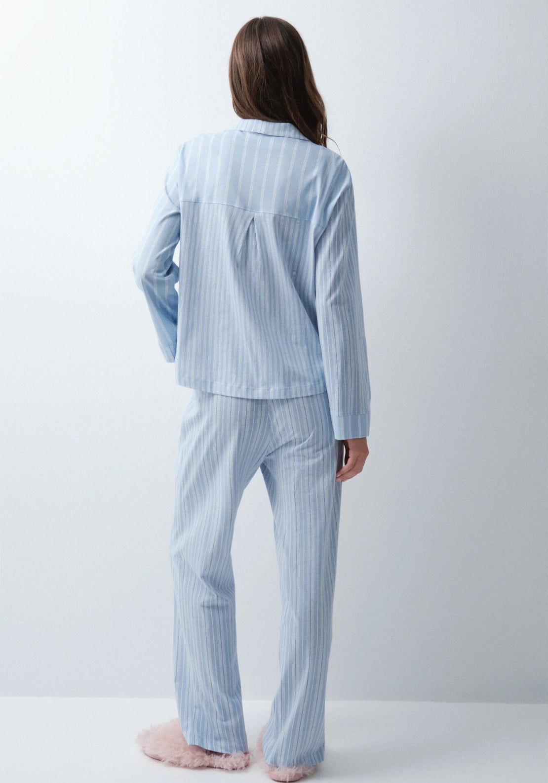 Striped Classic Pyjama Set - Blue