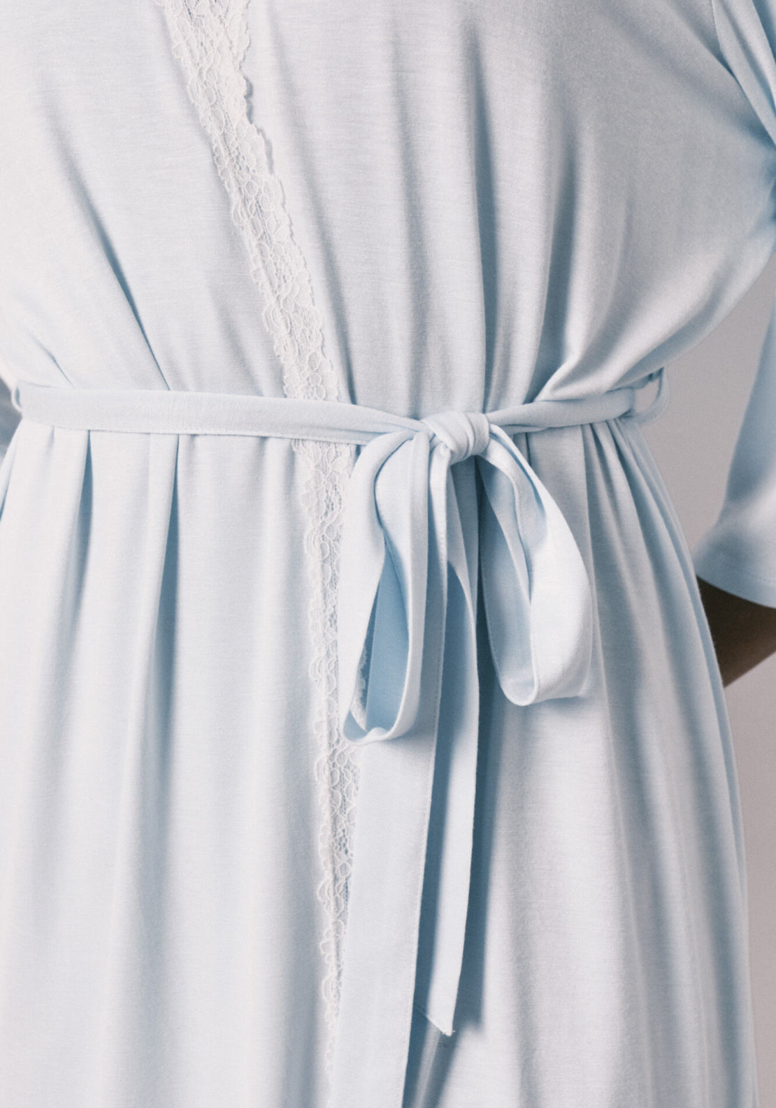 Viscose Soft Touch Midi Robe - Blue
