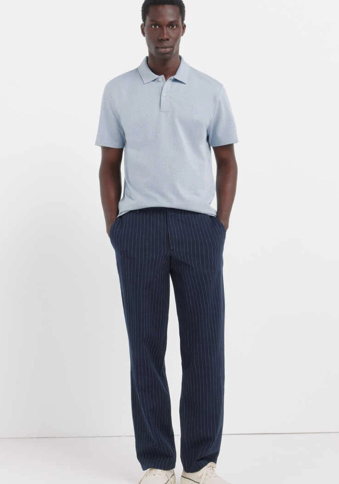 Plain Slim Fit Polo Shirt - Blue