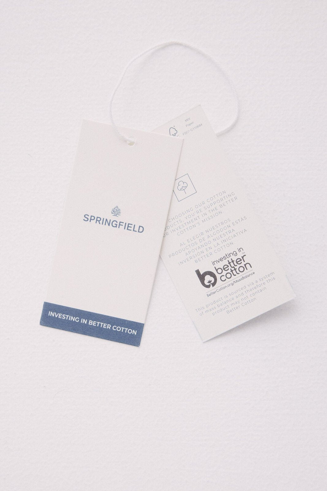 Springfield Regular fit contrast details piqué polo shirt - Blue 4 Shaws Department Stores
