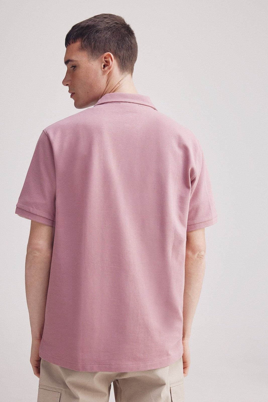 Springfield regular fit structured polo - Orange 3 Shaws Department Stores