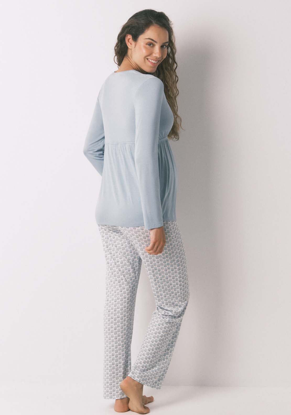 Long Sleeves Long Pant Pyjama - Green