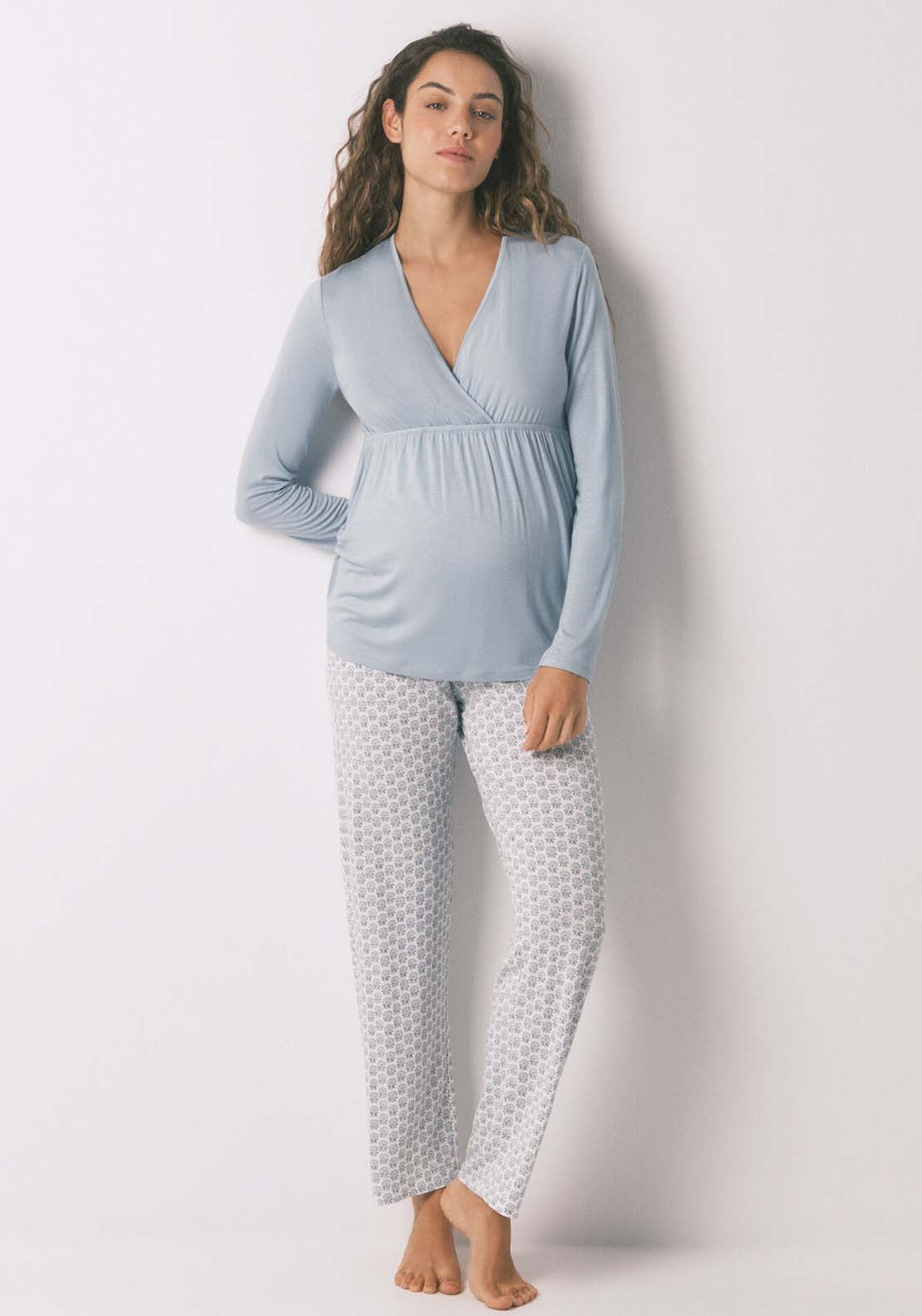 Long Sleeves Long Pant Pyjama - Green