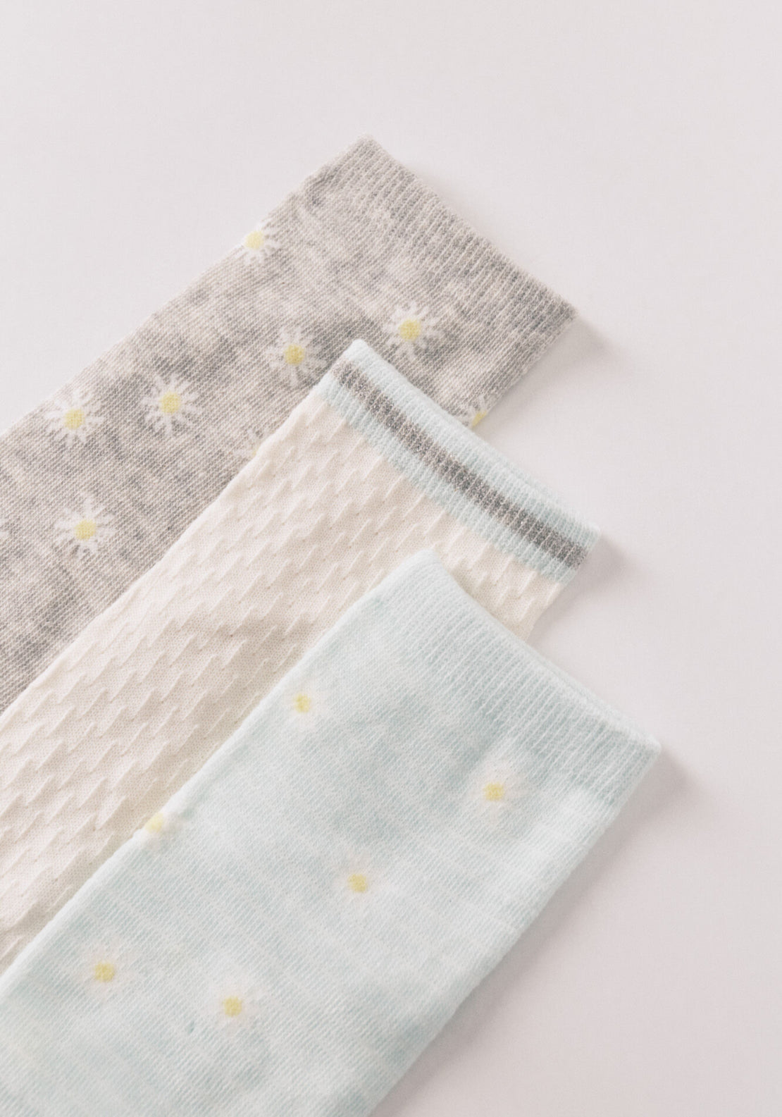 Pack 3 Short Floral Print Socks - Multicolour