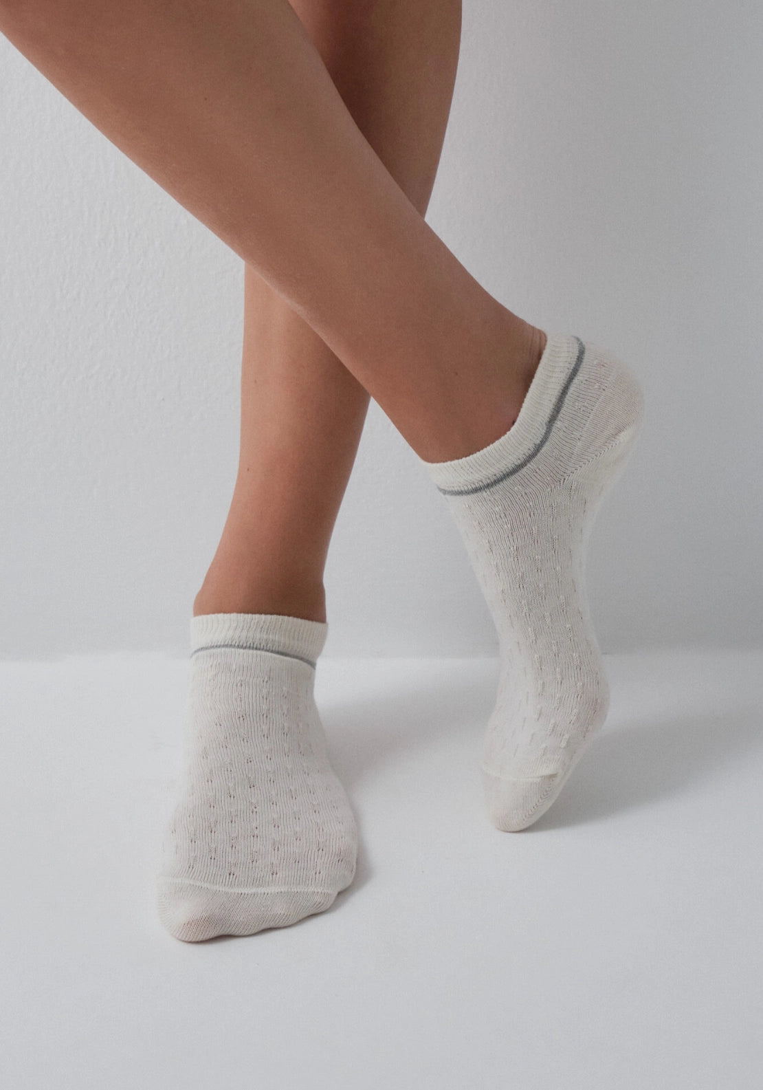 5 Pack Lurex Ankle Socks - Green