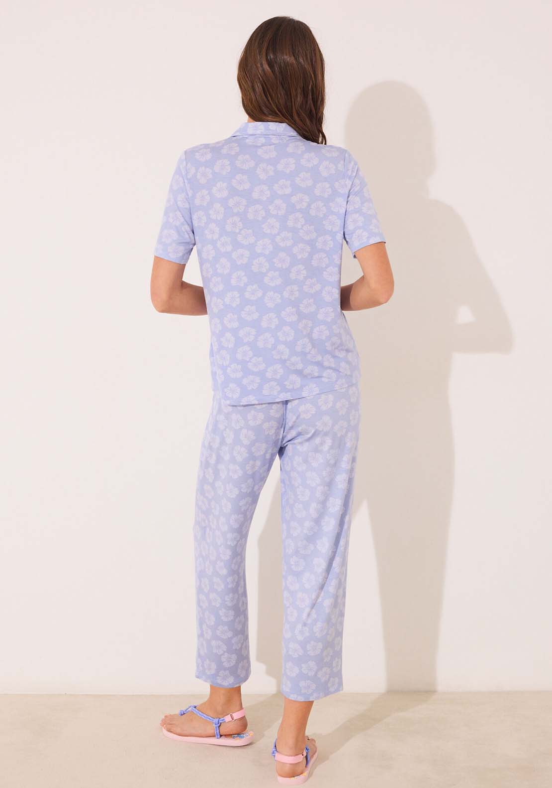 Short Sleeves Masculine Pyjama - Blue