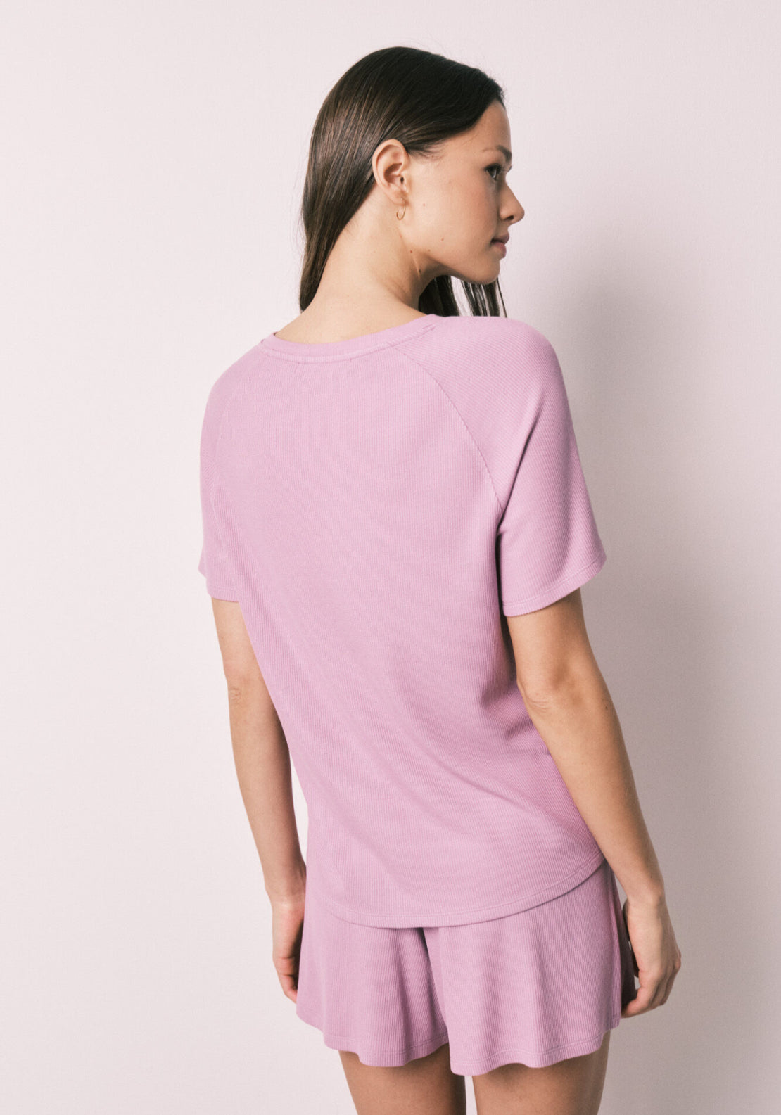 Waffle Short Pyjamas - Pink