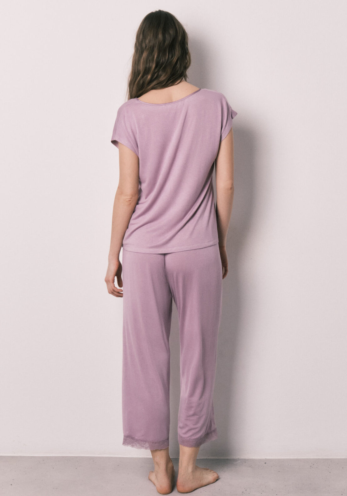 Viscose Soft Touch Capri Pyjamas - Pink