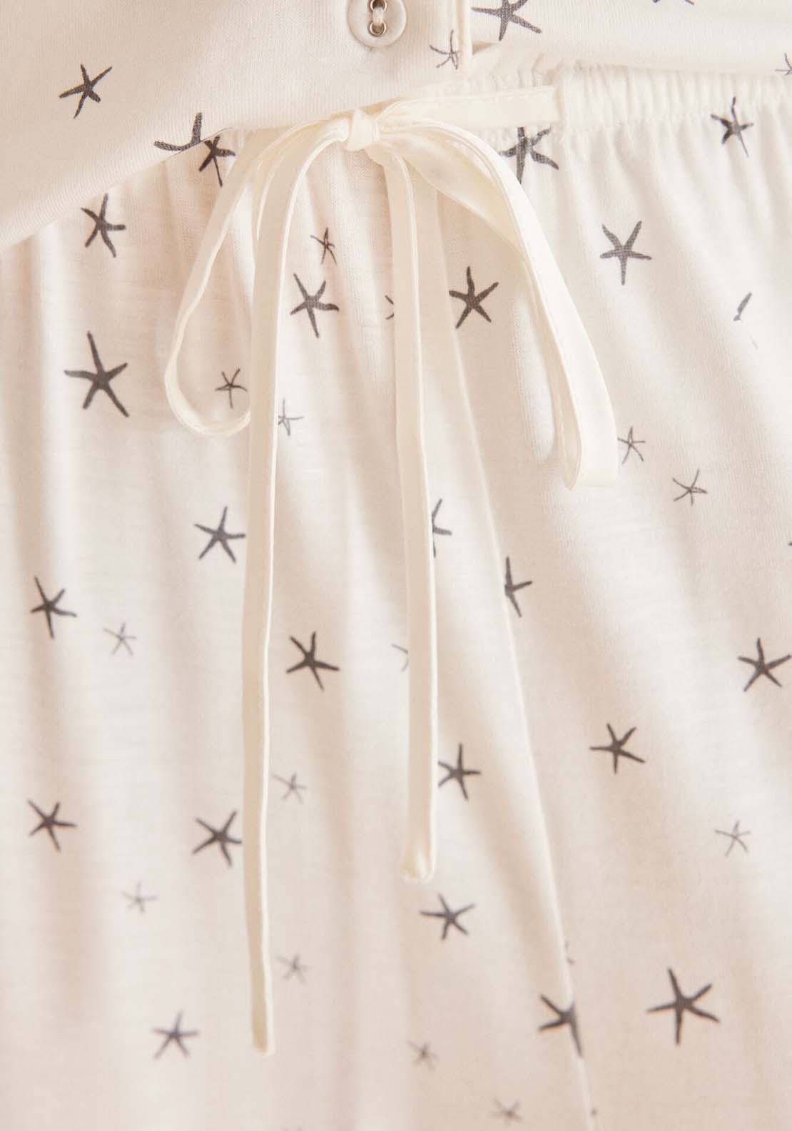 Womens Secret Ivory Capri classic pyjama - White 5 Shaws Department Stores