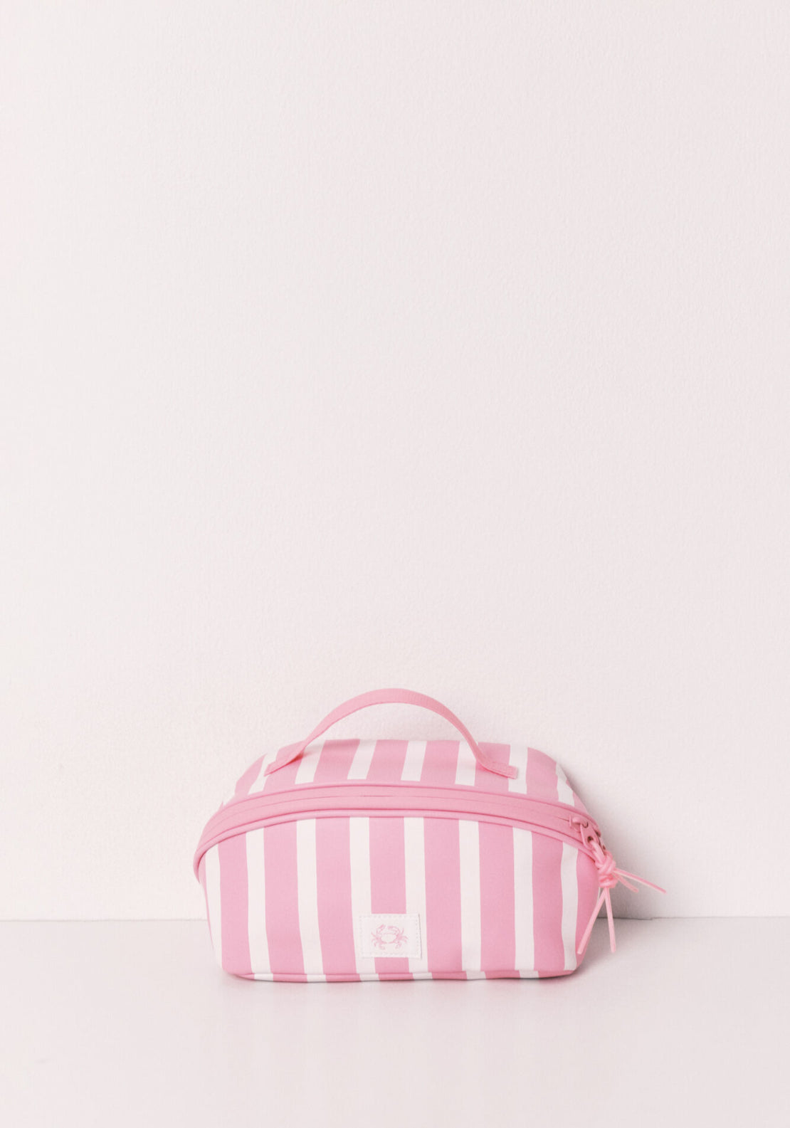 Striped Medium Vanity Case - Pink