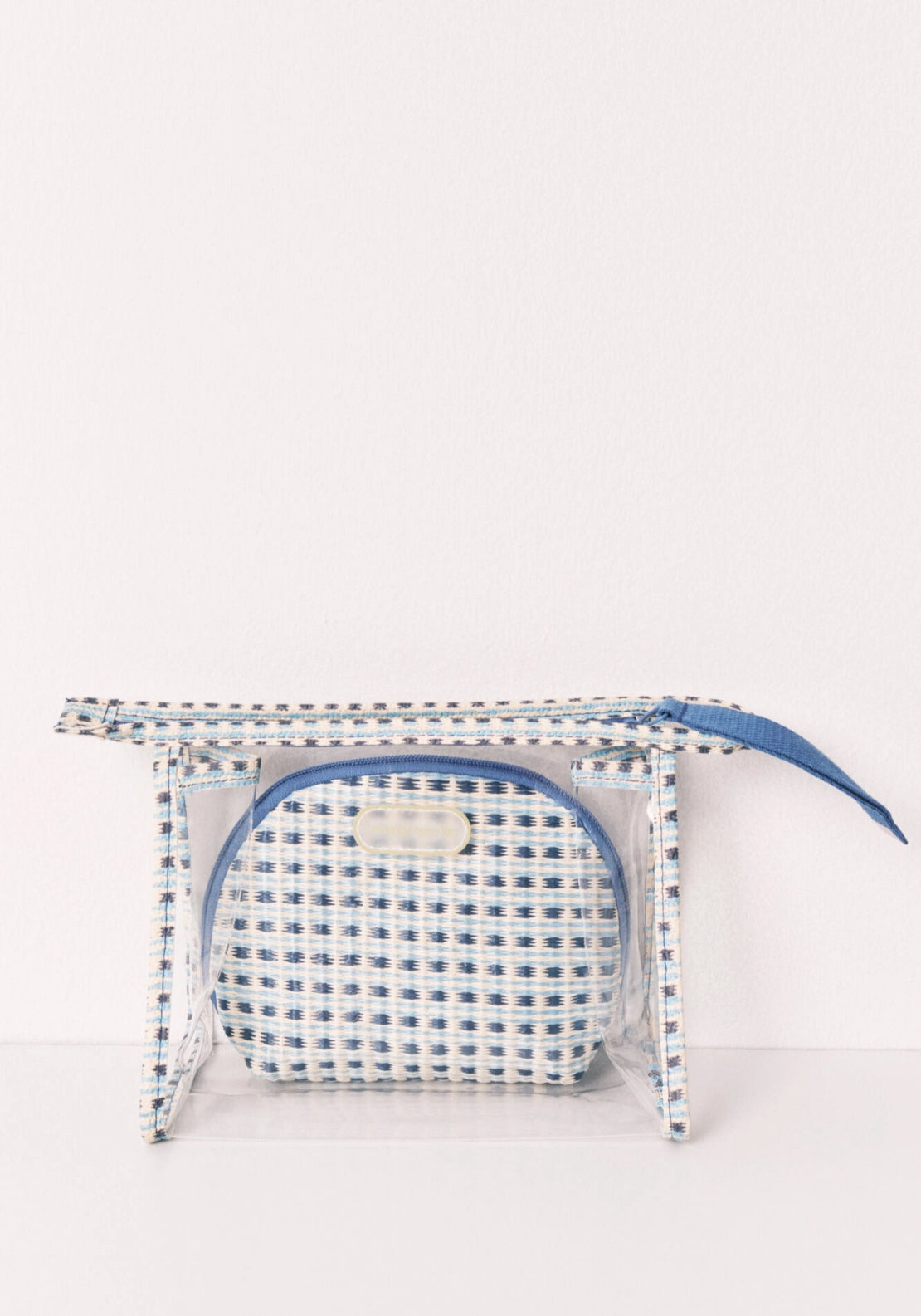 Printed Set of 2 Vanity Cases - Blue