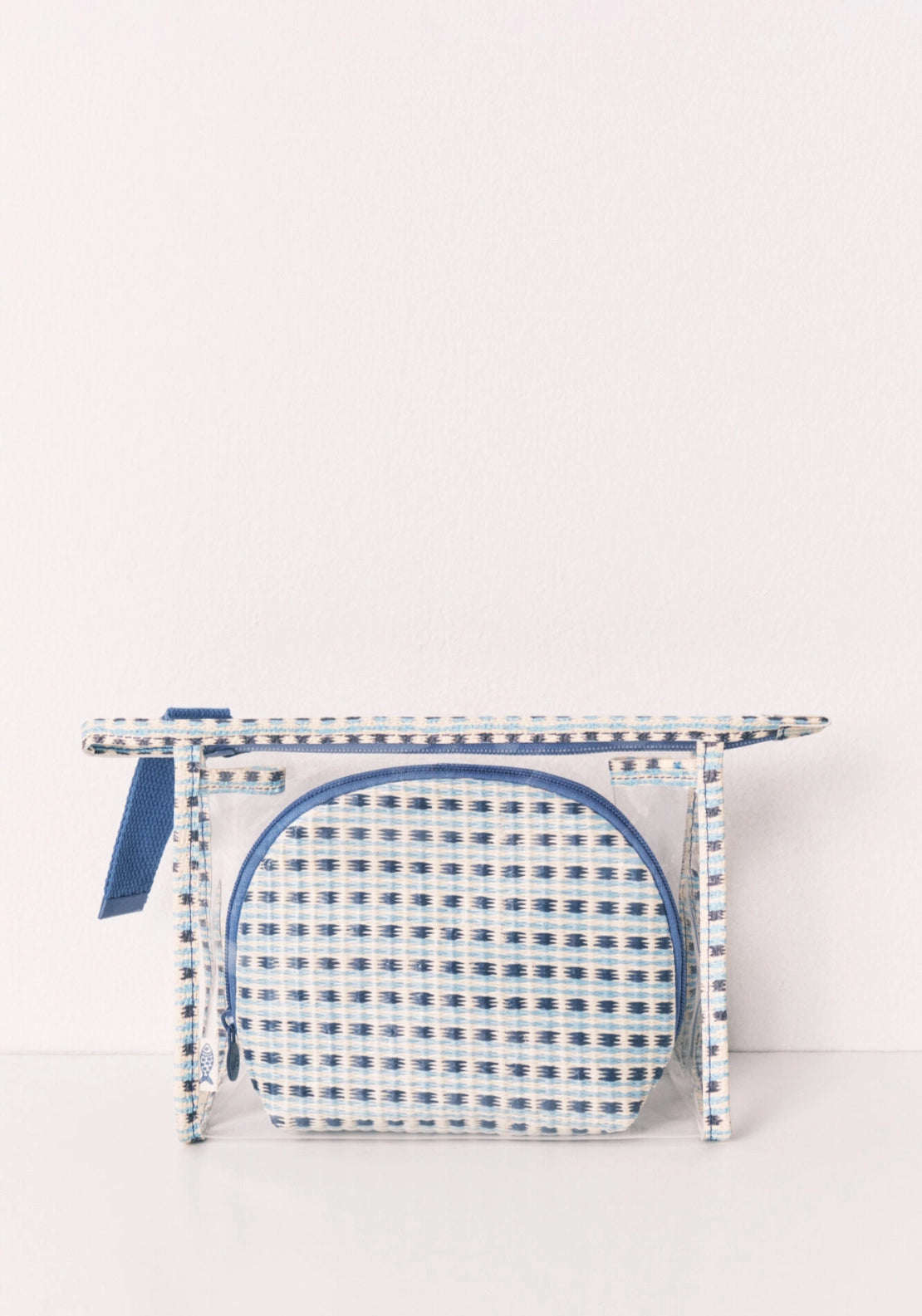 Printed Set of 2 Vanity Cases - Blue