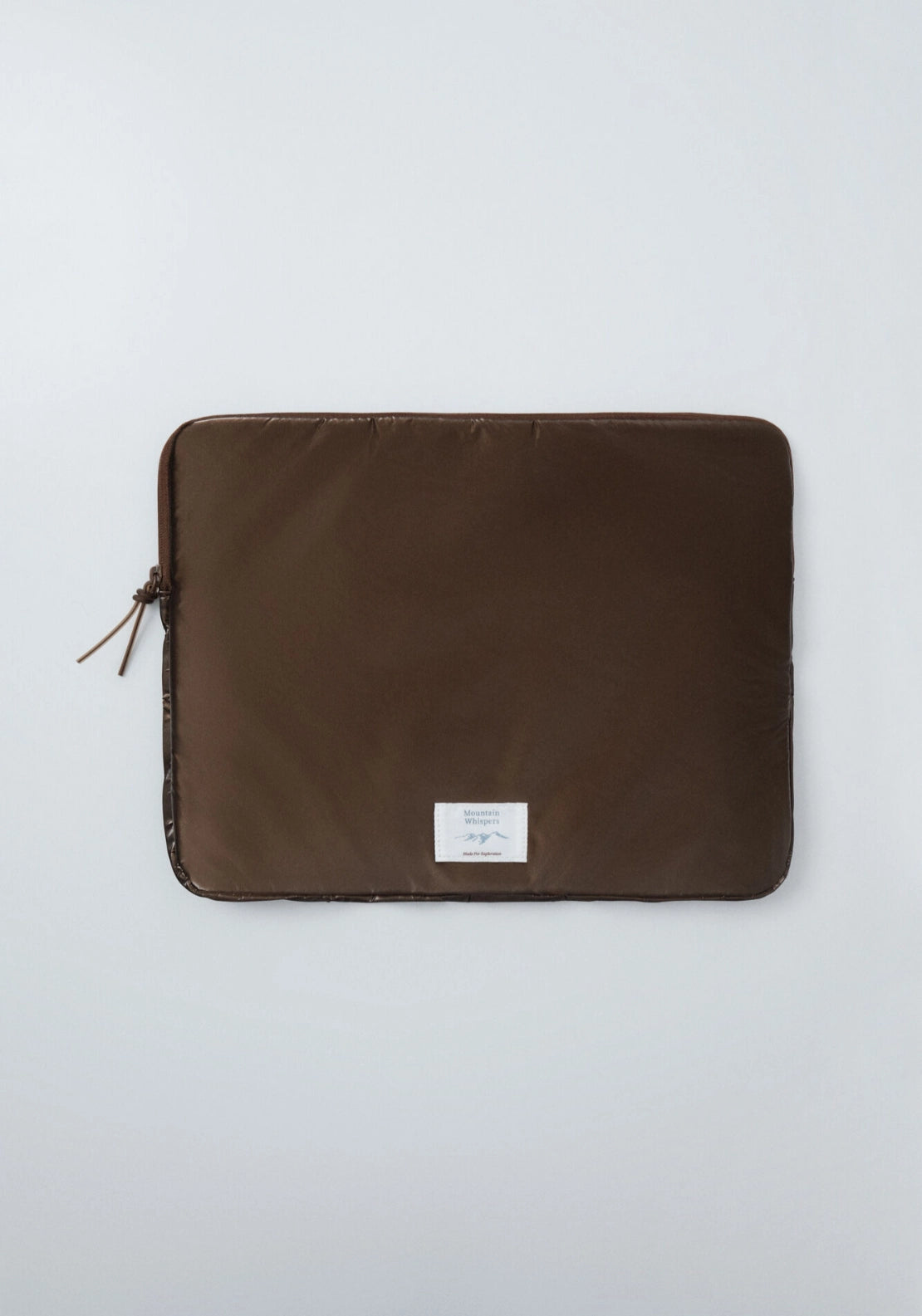 Brown Puffer Laptop Case - Brown
