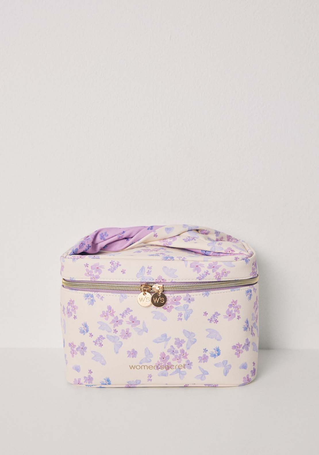 Womens Secret Medium floral print chest toiletry bag - Pink 1 Shaws Department Stores