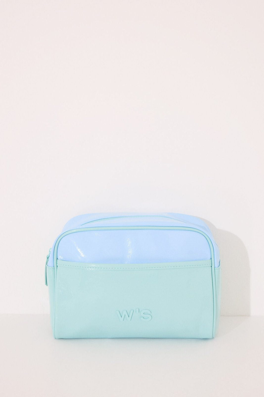 Womensecret Large blue and green vanity case leather toiletry bag - Multicoloured 2 Shaws Department Stores