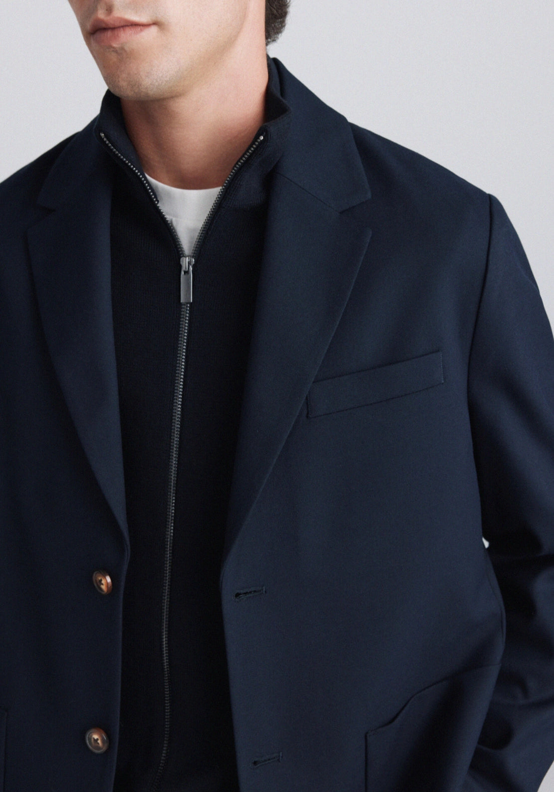 Relaxed Fit Blazer - Blue