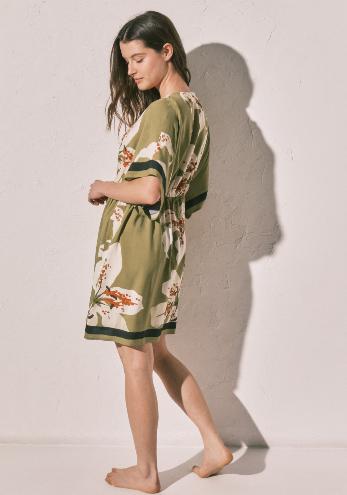 Printed Short Camisole - Green