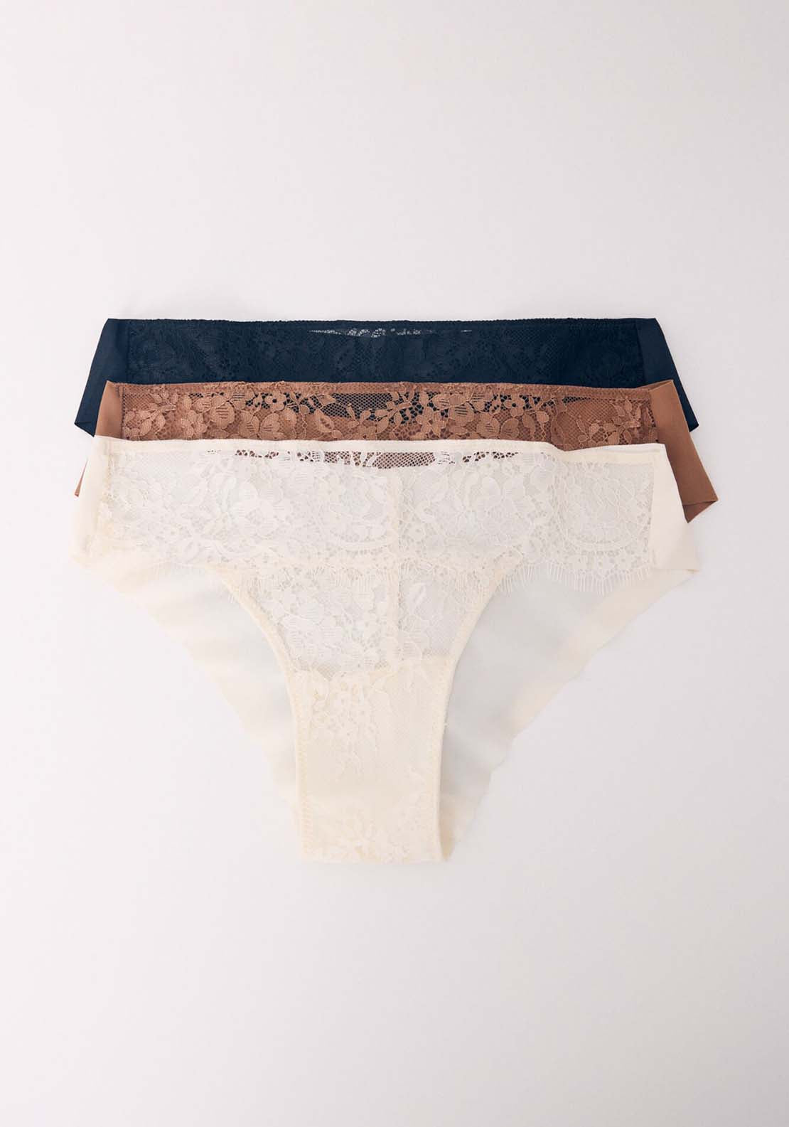 Womens Secret Brazilian Wide Brief Pack - Green 1 Shaws Department Stores