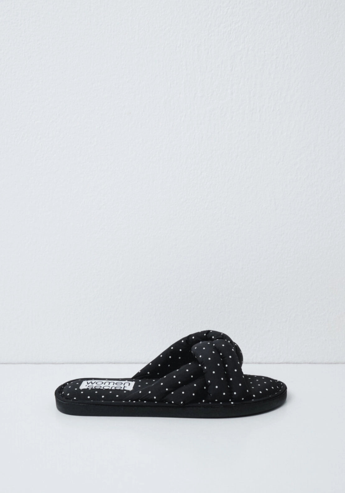 Womensecret Open Shower Knot Slippers - Black 2 Shaws Department Stores