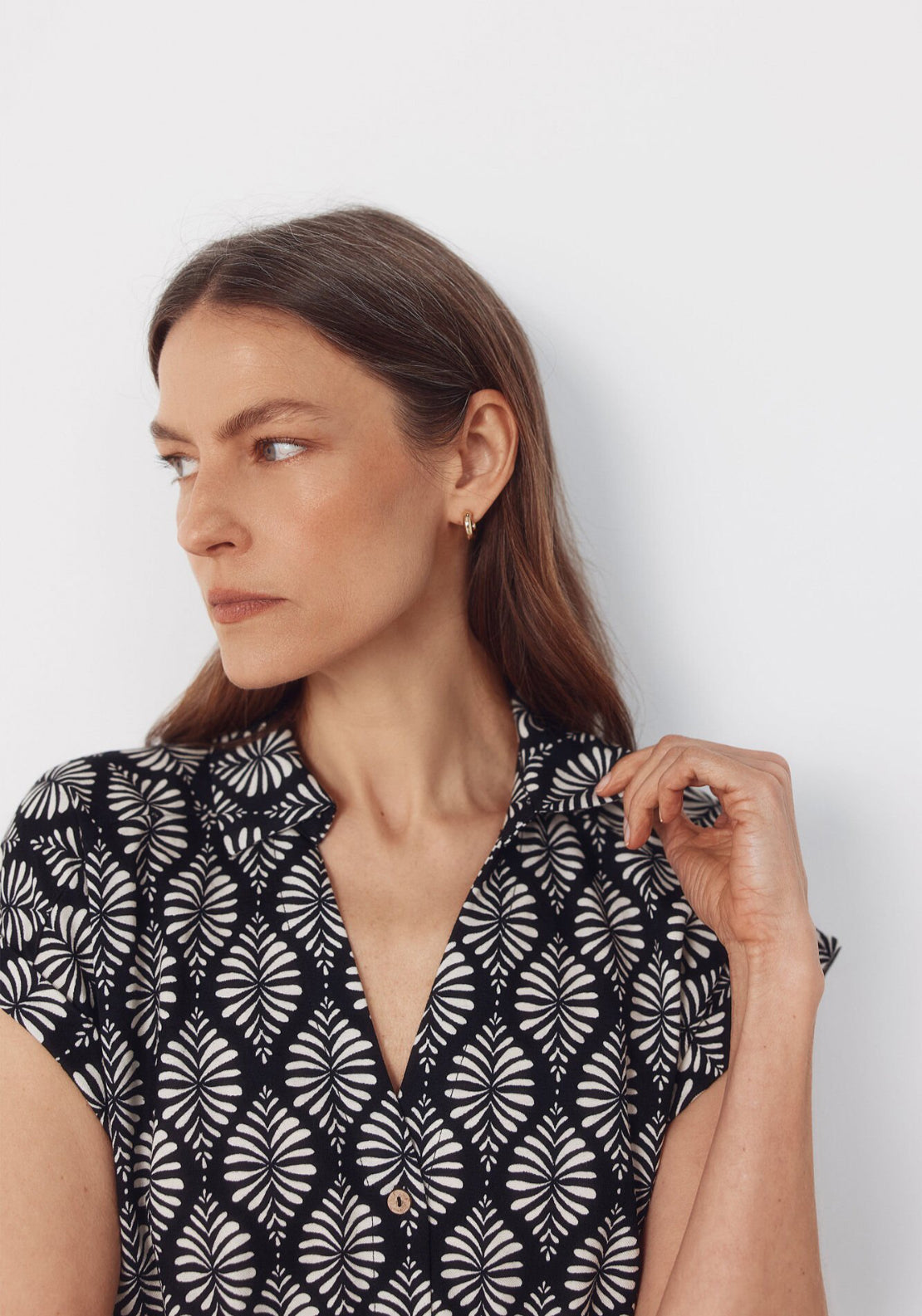 Cortefiel Shirt Dress - Grey 4 Shaws Department Stores