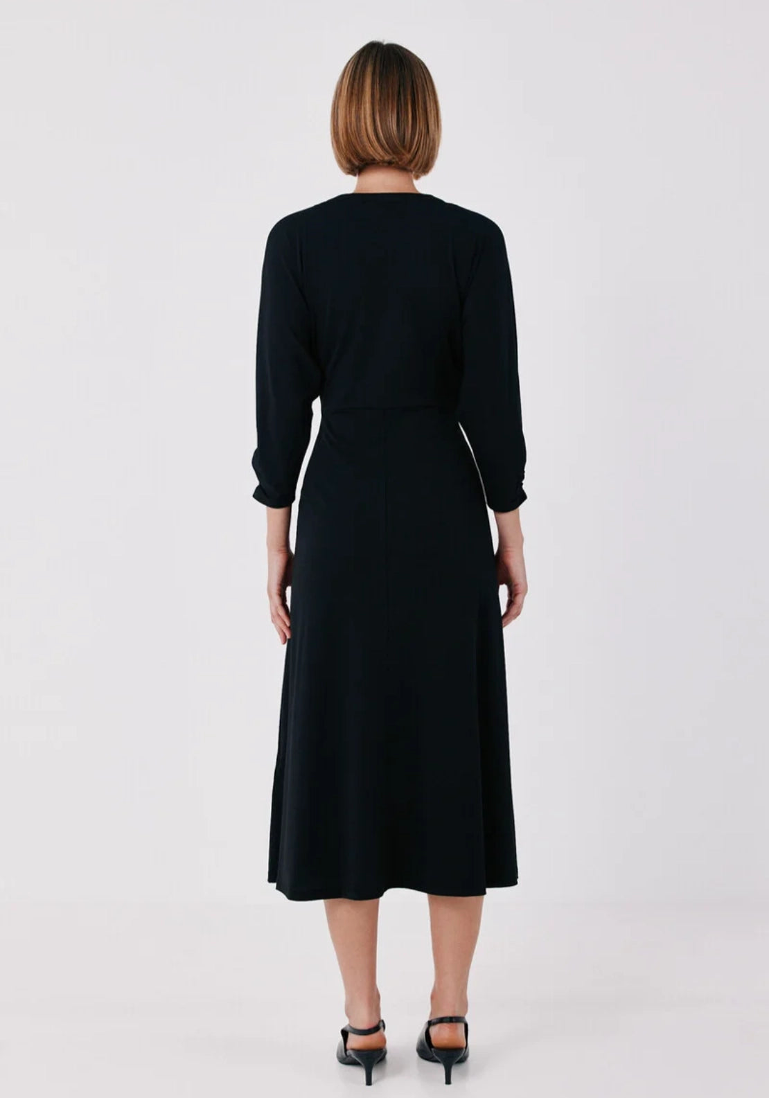 Fluid Stretch Dress - Black