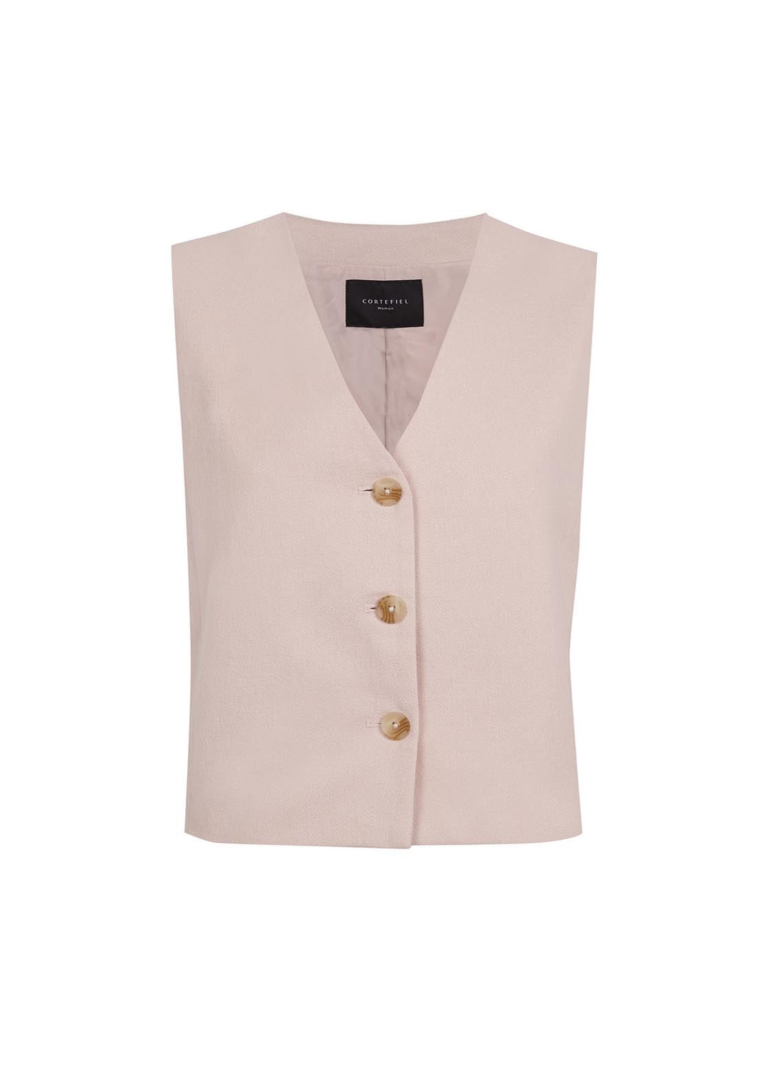 Cortefiel Dress Vest - Pink 6 Shaws Department Stores