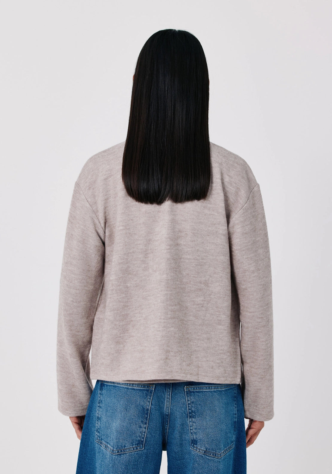 Cropped Knit Bolero - Beige