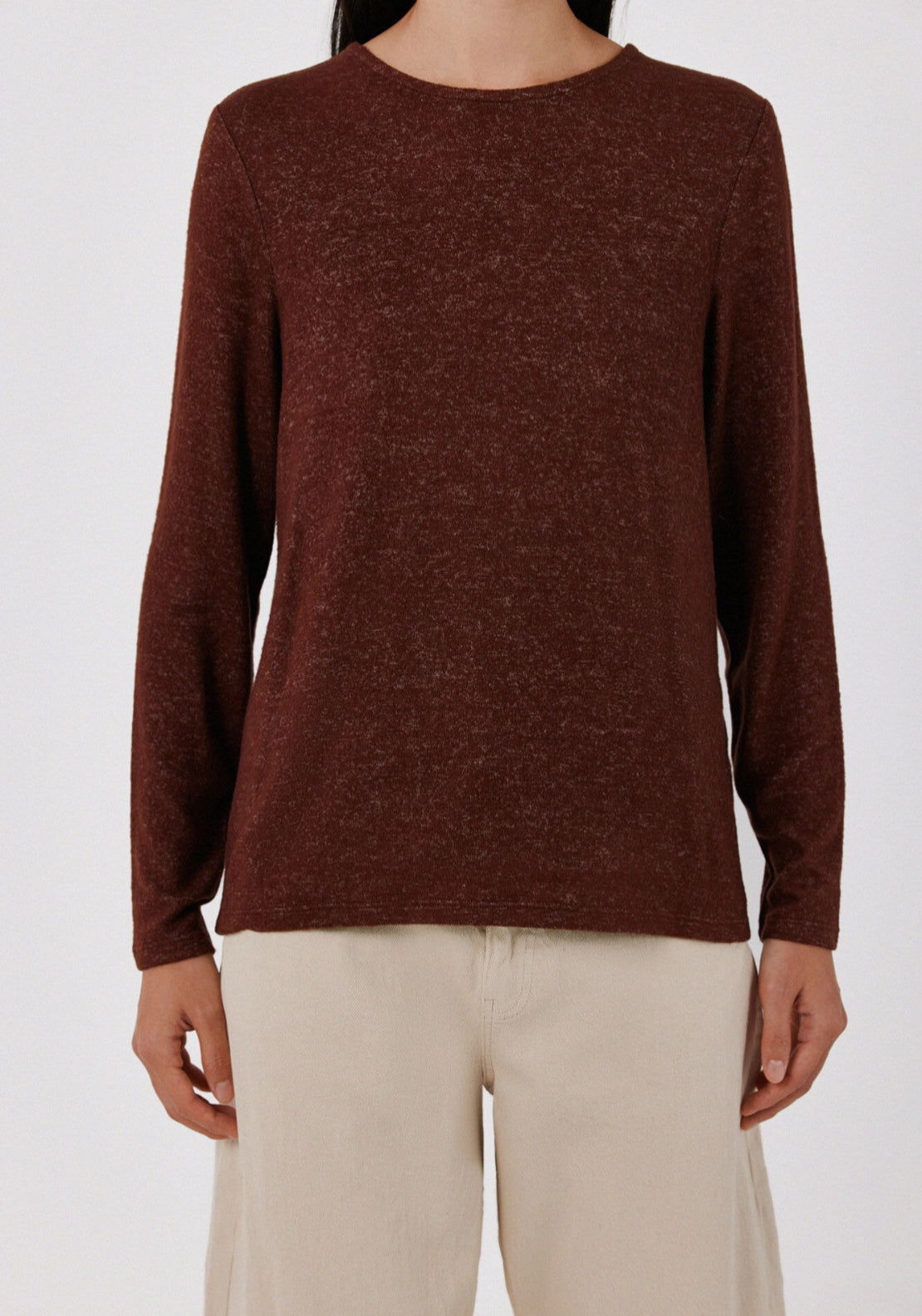 Box Fit Sweater - Tan