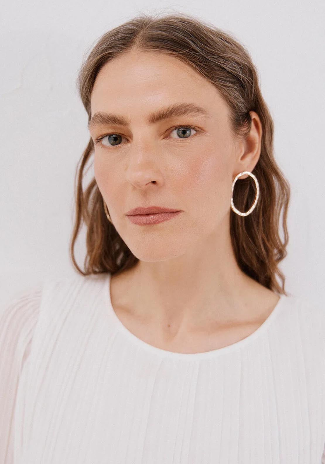 Pleated Blouse - White