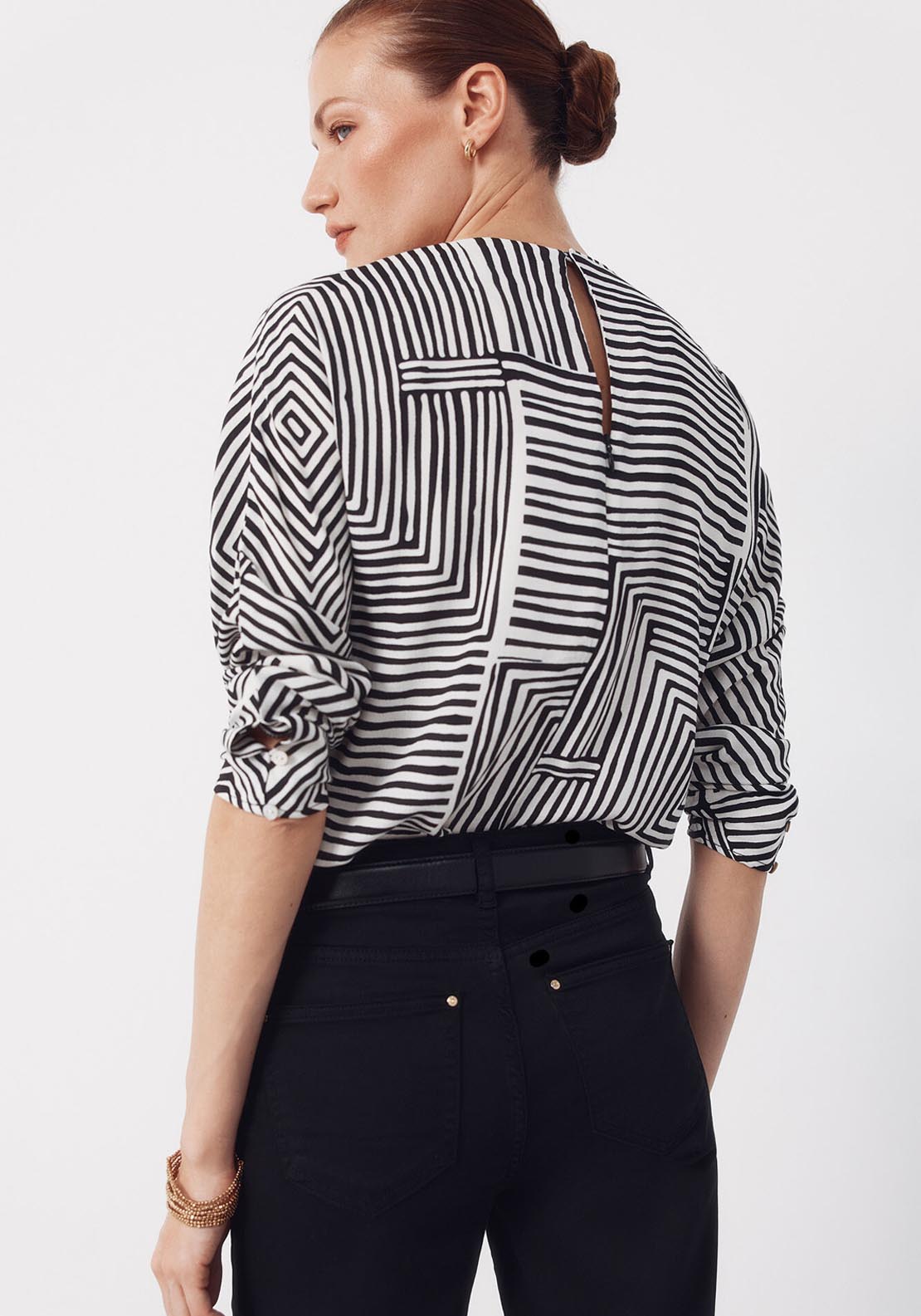 Printed Top - Burgundy