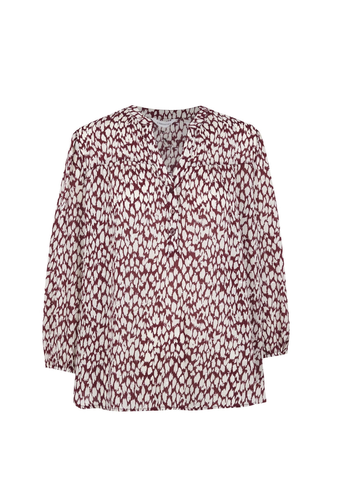 Printed Fluid Blouse - Blue Print